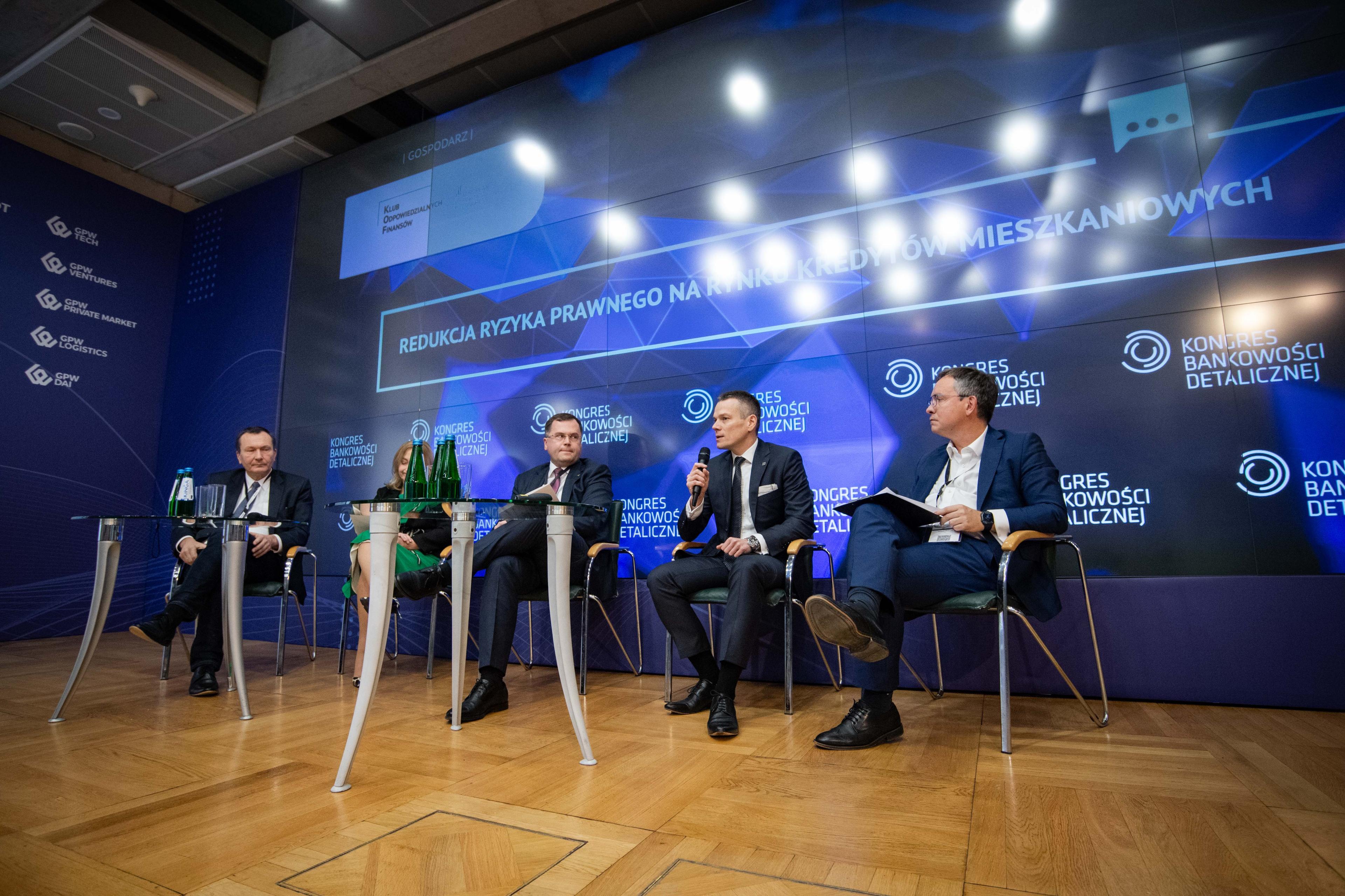 Debate participants on stage