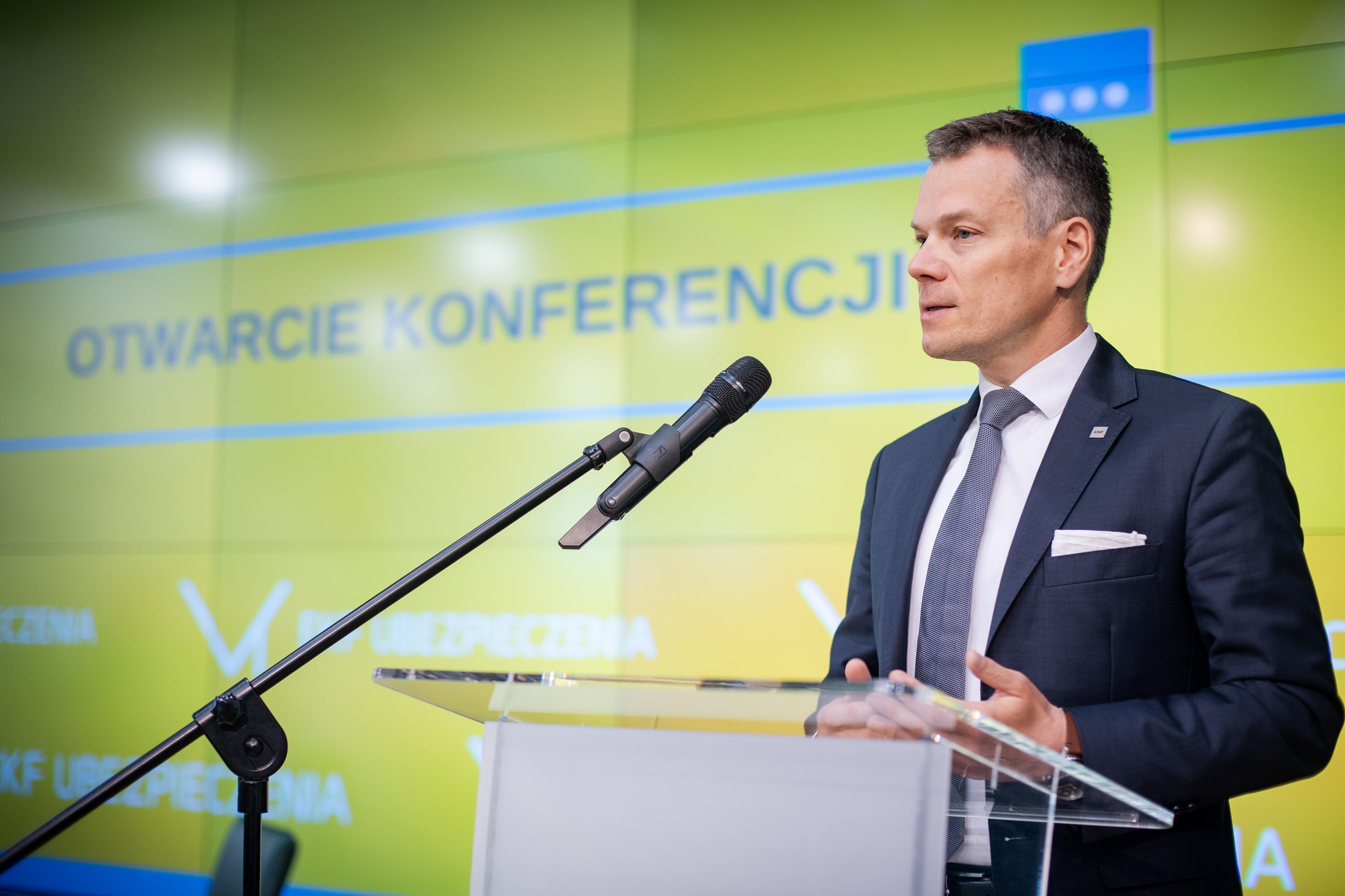 Jacek Jastrzębski during speech