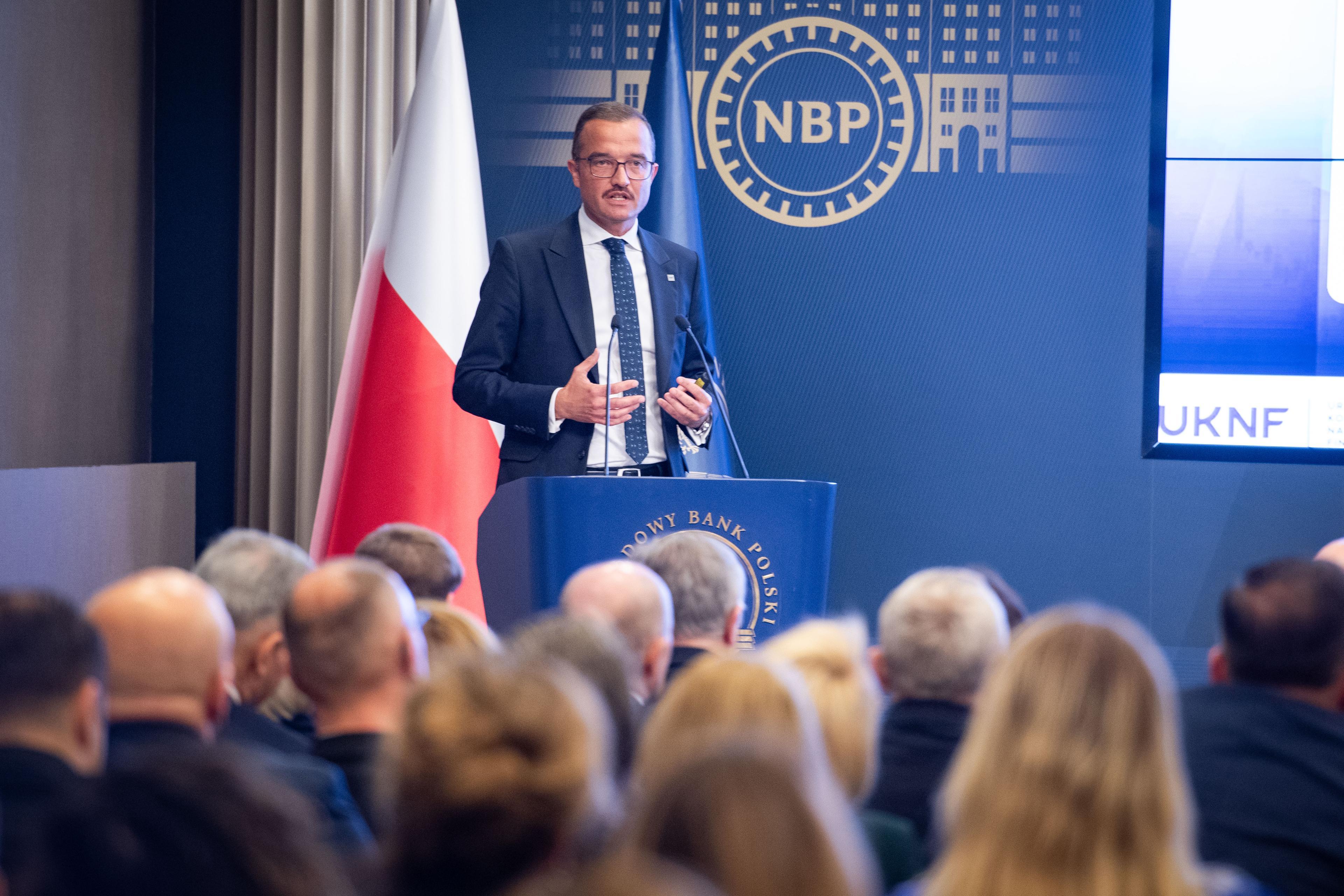 Marcin Mikołajczyk during his speech