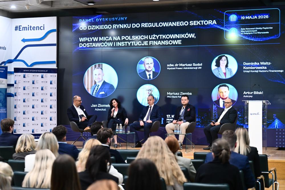 Dominika Waltz-Komierowska podczas Kongresu Prawa Bankowego i Technologii Finansowych