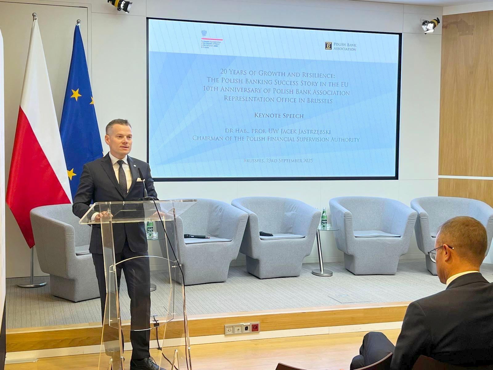 Jacek Jastrzębski podczas 10. rocznicy działalności Przedstawicielstwa ZBP w Brukseli -2