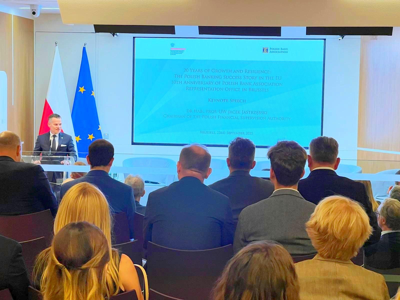 Jacek Jastrzębski podczas 10. rocznicy działalności Przedstawicielstwa ZBP w Brukseli - 4